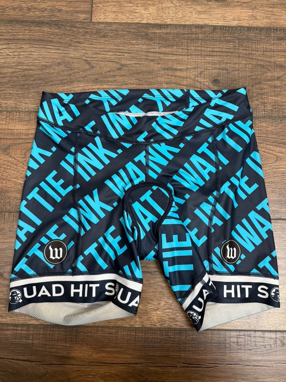 WATTIE INK Shorts TRI TRIATHLON Womens XL Polyester Spandex Padded